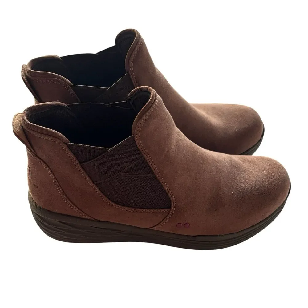 Ryka Noelle Brown Ankle Boots Water Repellent Fabric Upper Light Wear Size 8.5M - Picture 2 of 6